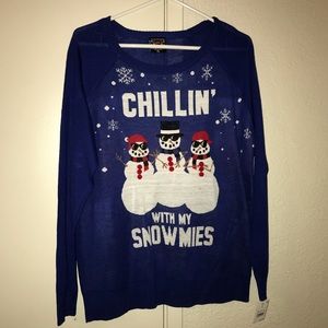 snowman christmas sweater